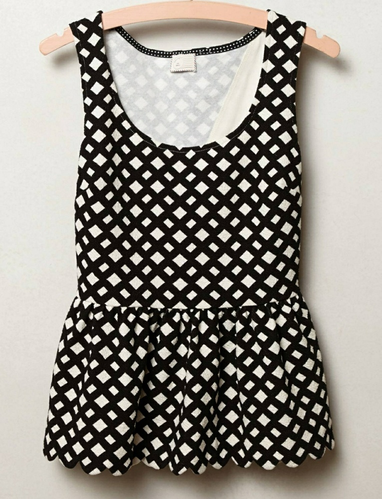 Anthropologie Clovelly Peplum Top